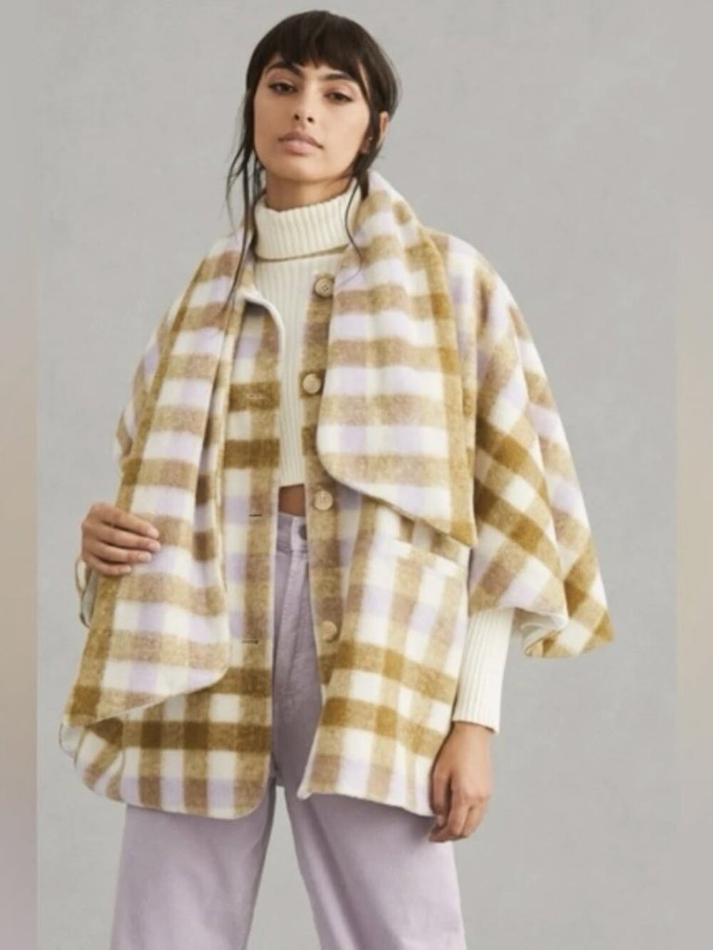 SUPER CUTE & COZY!!!   Amazing price on  Anthropologie Wool Cape/Poncho Jacket